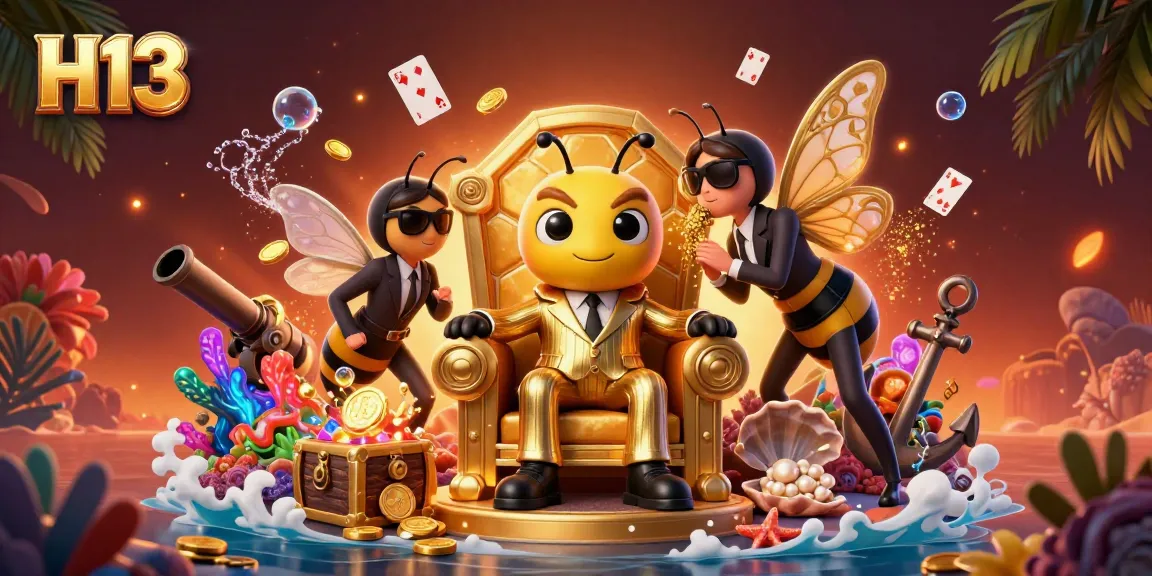Experience H13's dynamic gambling world with a whimsical casino scene featuring vibrant characters.