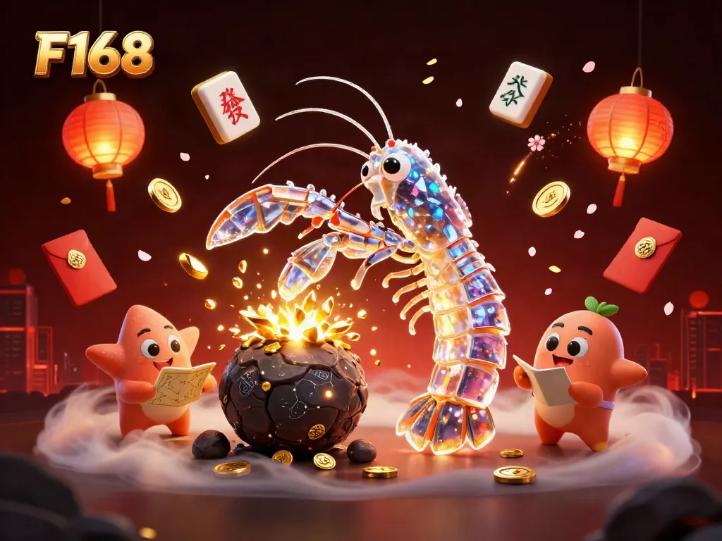 Experience thrilling gaming at F168 with dynamic characters in a rich atmospheric casino setting.