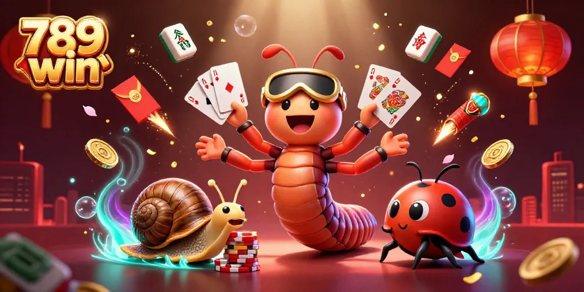 Engage with 789win's vibrant casino scene featuring animated characters and exciting game elements.